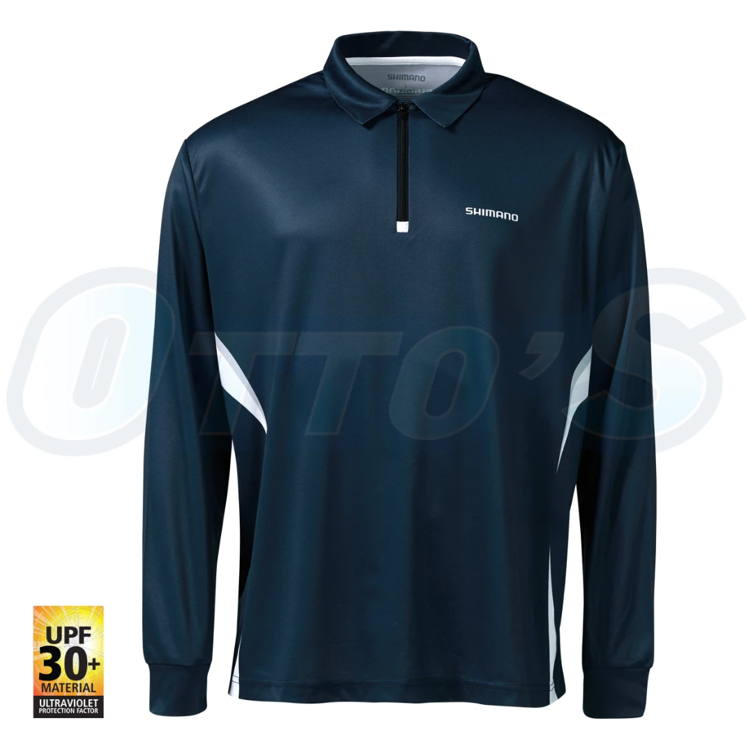 Shirts 22 Shimano Navy/Grey Zip Up Sublimated Long Sleeve Fishing Shirt 3 Shirts 22 Shimano Navy/Grey Zip Up Sublimated Long Sleeve Fishing Shirt