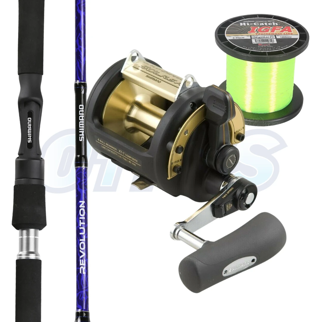 Shimano Tuna And Marlin Game Fishing 37kg Combo Revolution And TLD 50 LRSA 3 Shimano Tuna And Marlin Game Fishing 37kg Combo Revolution And TLD 50 LRSA