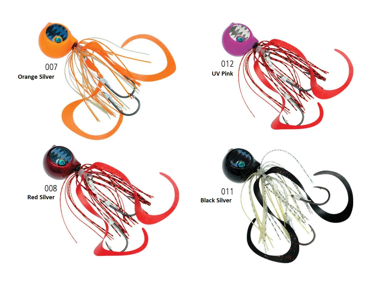 Lures Shimano Tiger BAKU BAKU ROUND JIG 120G 3 Lures Shimano Tiger BAKU BAKU ROUND JIG 120G