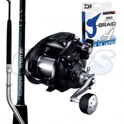 Electric Combos Deep Drop Combo Shimano Forcemaster 9000 And Status Rod